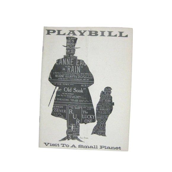 Visit to a Small Planet Playbill 1957 Booth Theatre Cyril Ritchard Edward Andrew - Picture 1 of 12